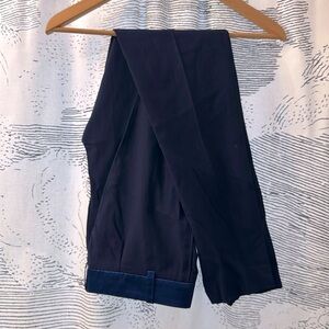 Maje Low Rise Wool Trousers navy size 34 XS
